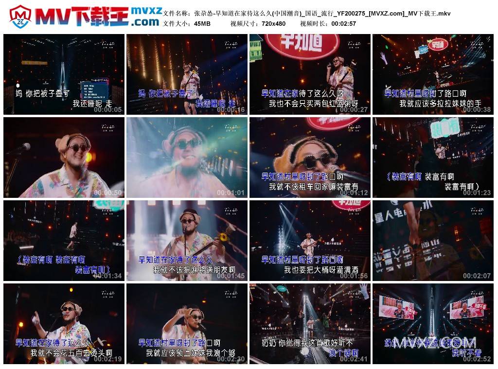 张尕怂-早知道在家待这么久(中国潮音)_国语_流行_YF200275